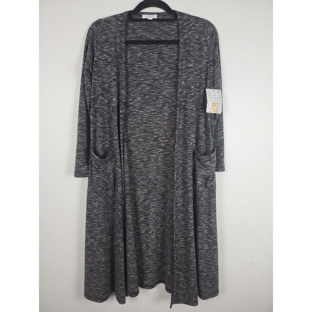 Lularoe Sarah Cardigan XS Womens Heathered Grey Long Sleeve Pull On NWT